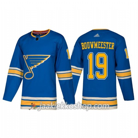 Miehille NHL St. Louis Blues Pelipaita Jay Bouwmeester 19 Adidas Alternate 2018-19 Authentic